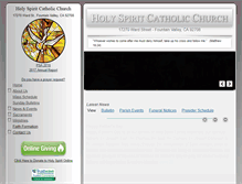Tablet Screenshot of holyspiritfv.org